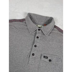 Howler Bros Ranchero Polo Shirt Mens Medium Gray Heed The‎ Call